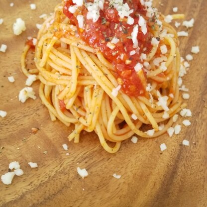 スパゲッティ1.7㍉でつくりました。
美味しかったです！